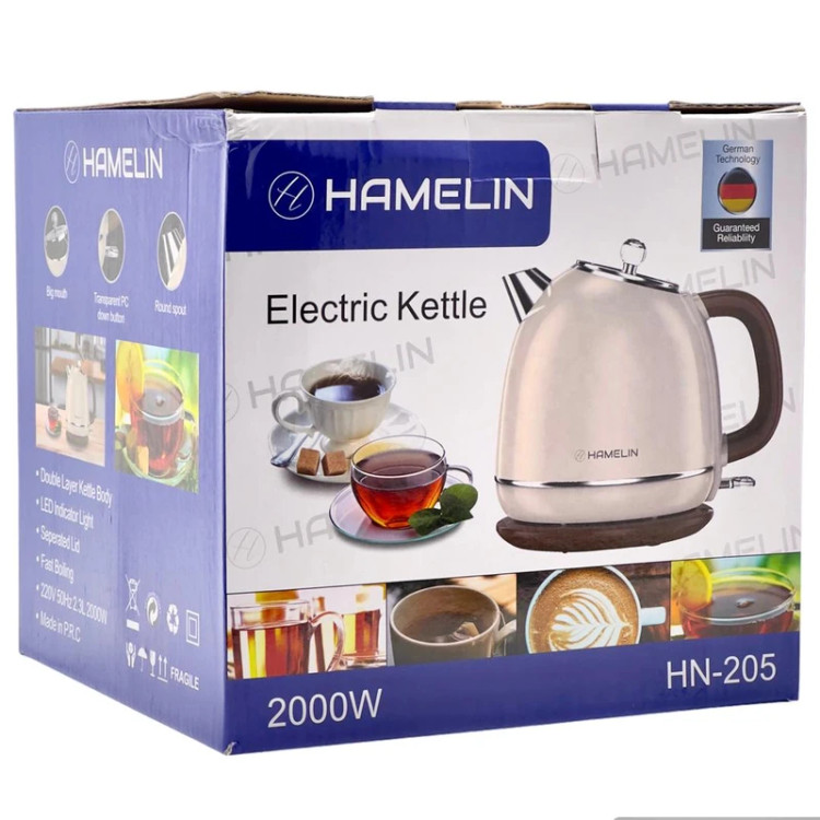 کتری برقی دوجداره هاملین مدلhn205